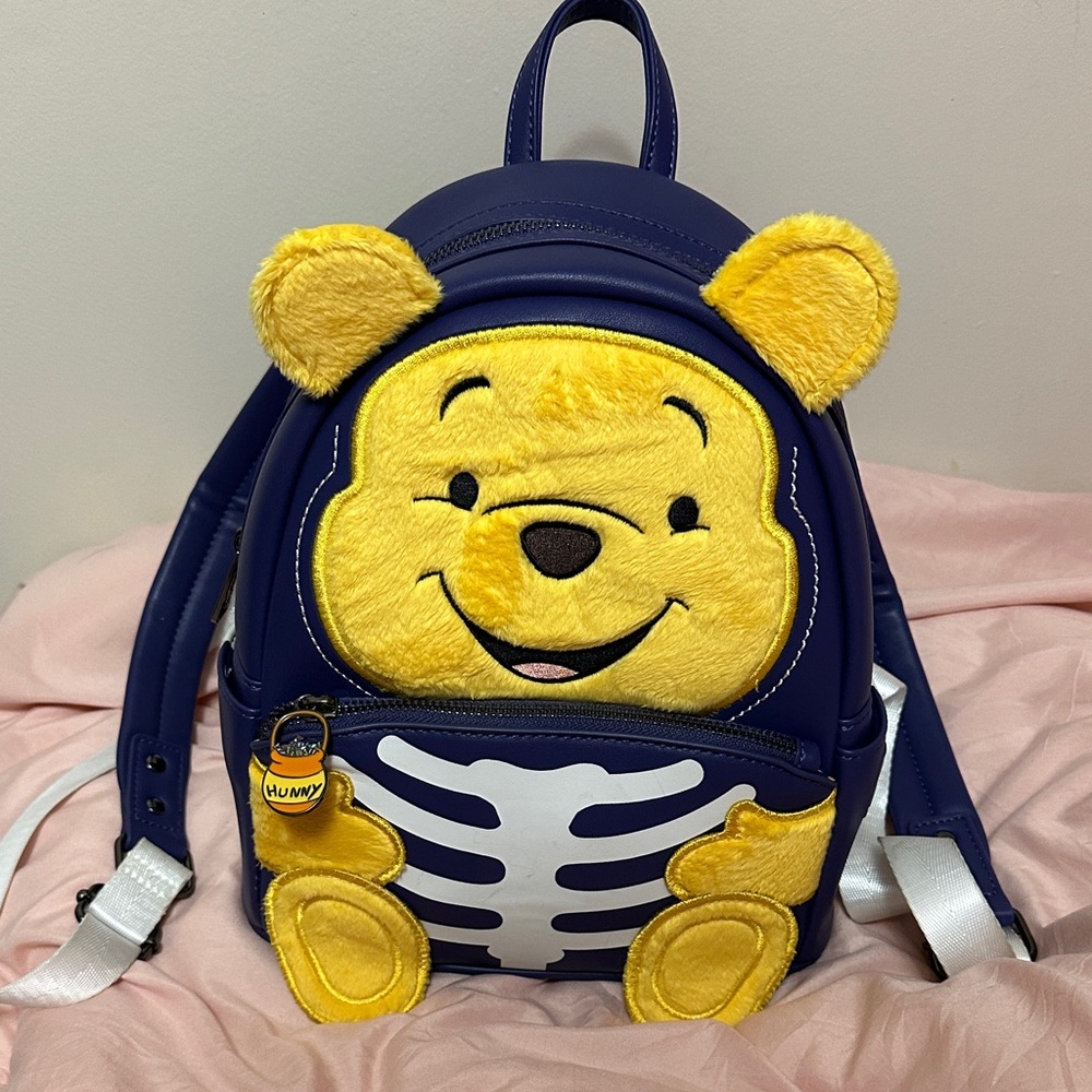 Loungefly Winnie the Pooh Navy and Yellow Backpack